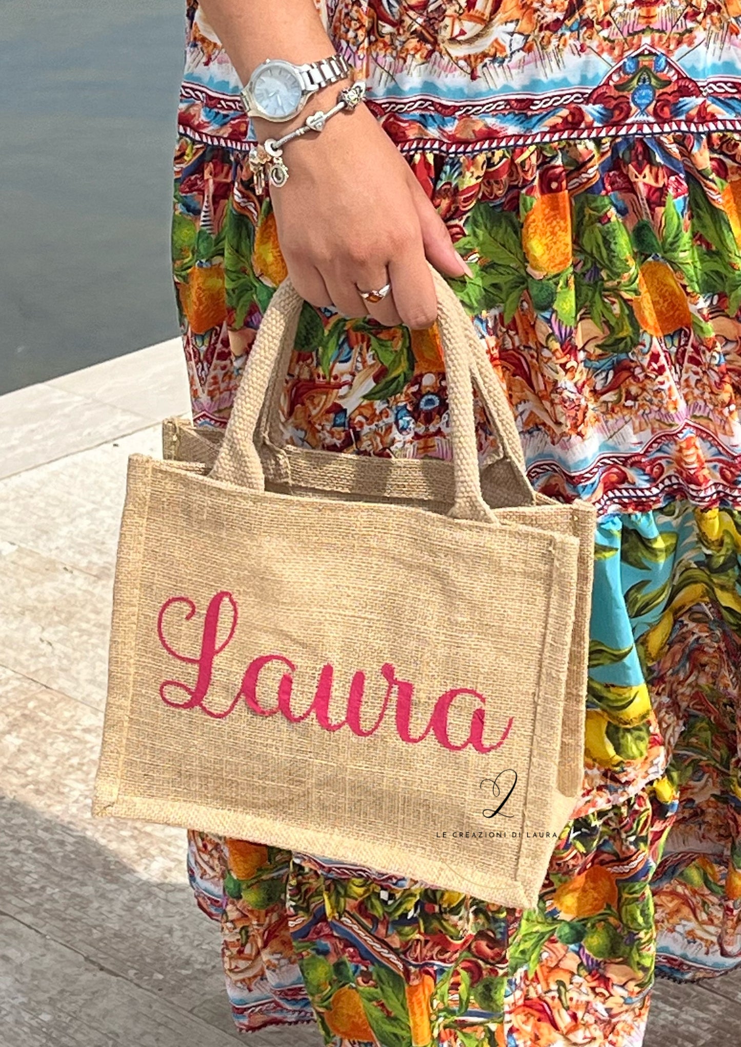 Borsa juta personalizzata